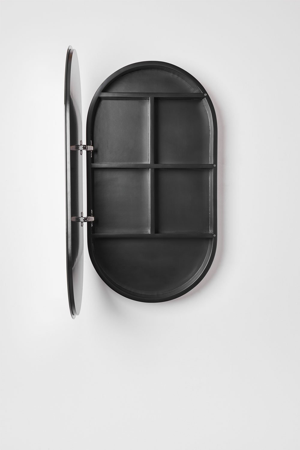 Set di mobili da bagno sospesi in legno con lavabo integrato Narek, immagine della galleria 8