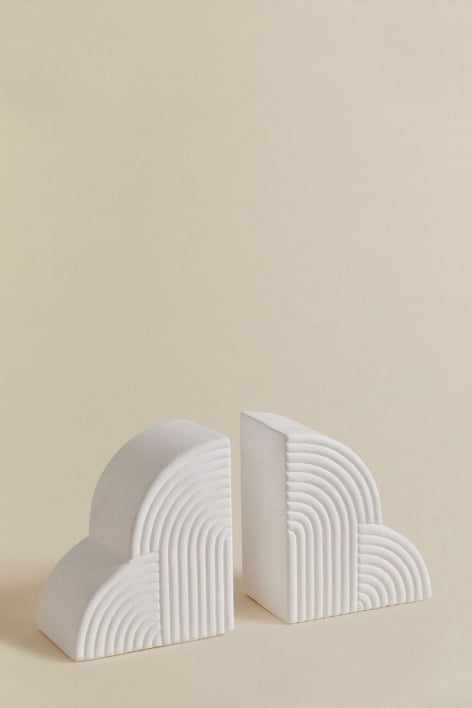 Set di 2 fermalibri in ceramica Belzer