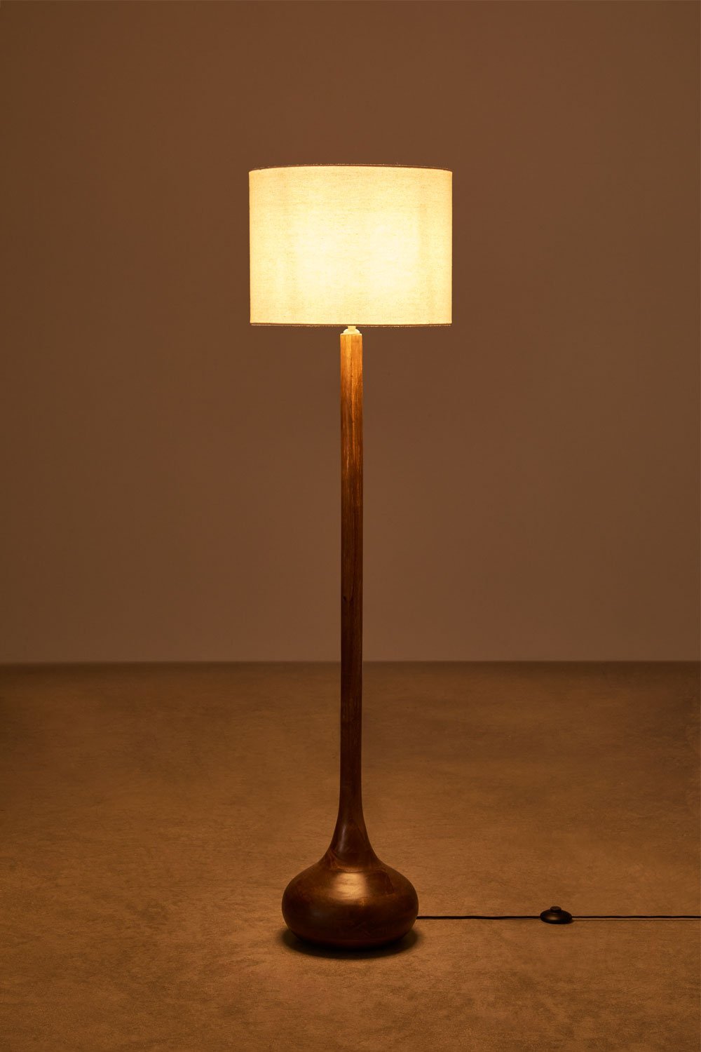 Lampada da terra in legno di mango Adelaide, immagine della galleria 5