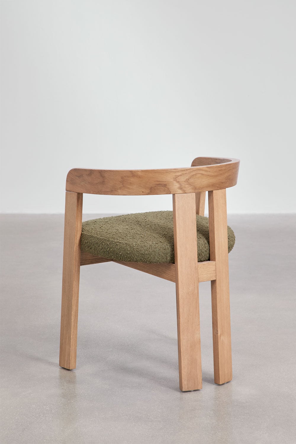 Set di 2 sedie da pranzo con braccioli in legno e rivestite Yvone, immagine della galleria 5