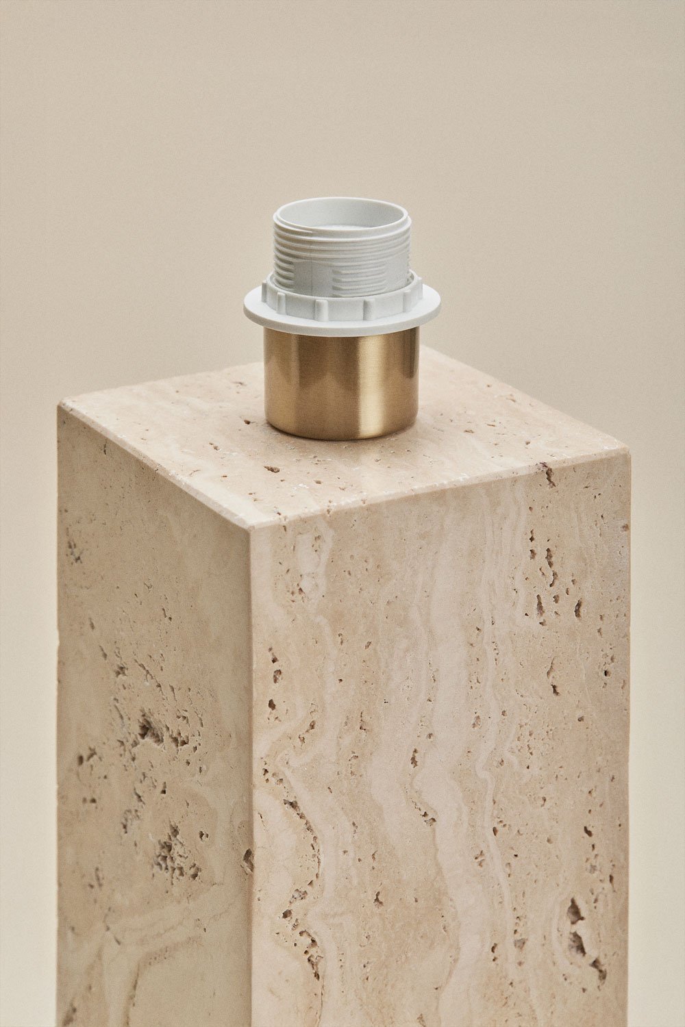 Base per lampada da tavolo in travertino Davise, immagine della galleria 4