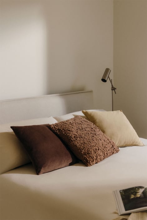 Cuscino quadrato 45x45 cm in tessuto bouclé Zanero