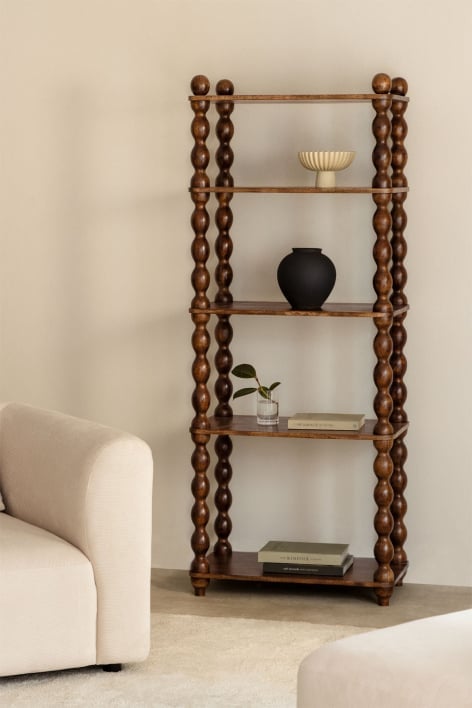 Libreria ↑180 cm in legno di mango Tessaia