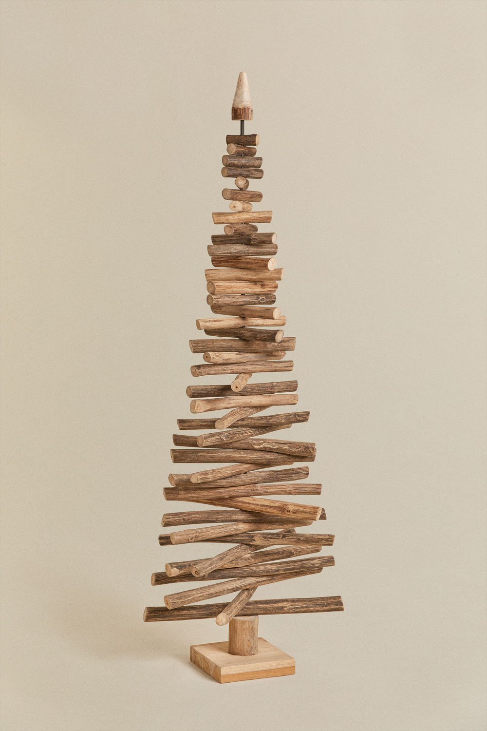 Albero di Natale in legno di teak Jingle, immagine della galleria 1