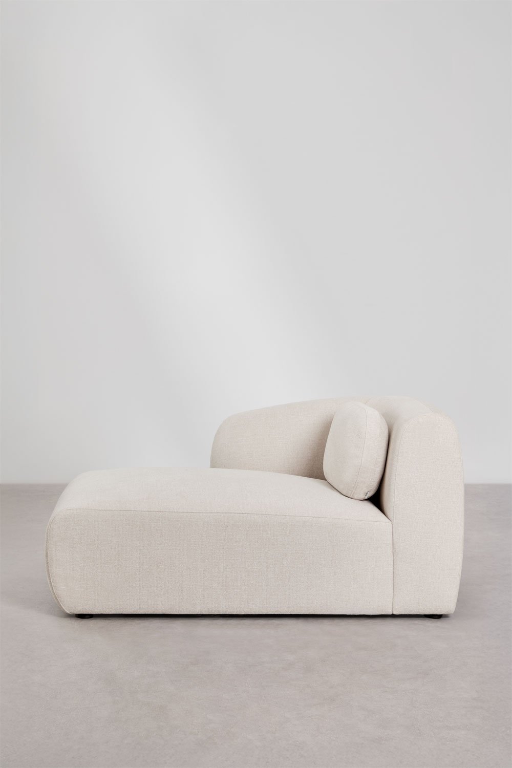 Modulo chaise longue sinistro per divano modulare in ciniglia Coquette, immagine della galleria 3