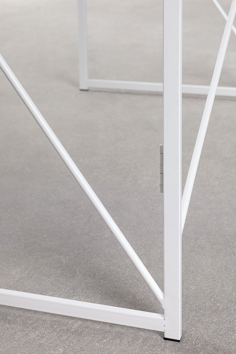 Scrivania rettangolare 100x50 cm pieghevole in MDF e metallo Andra, immagine della galleria 5