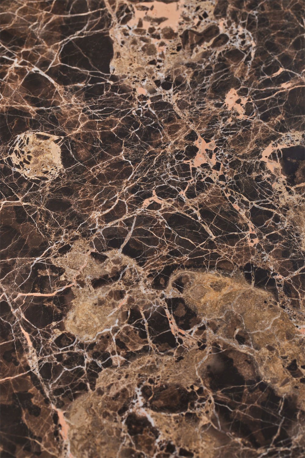 Tavolino da caffè 90x90 cm in pietra naturale e legno di mango Clotsh, immagine della galleria 9