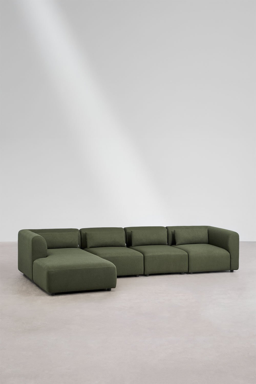 Divano modulare chaise longue sinistro a 4 pezzi Fogler, immagine della galleria 1