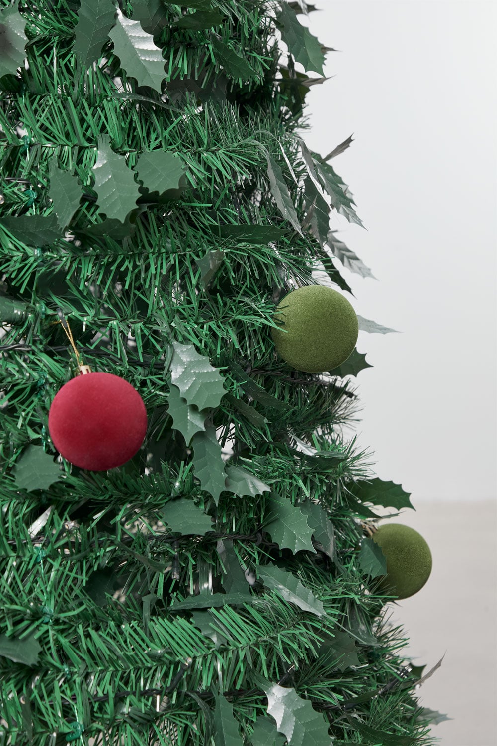 Albero di Natale Artificiale con Rami Pieghevoli Bianco 210 cm 3395655