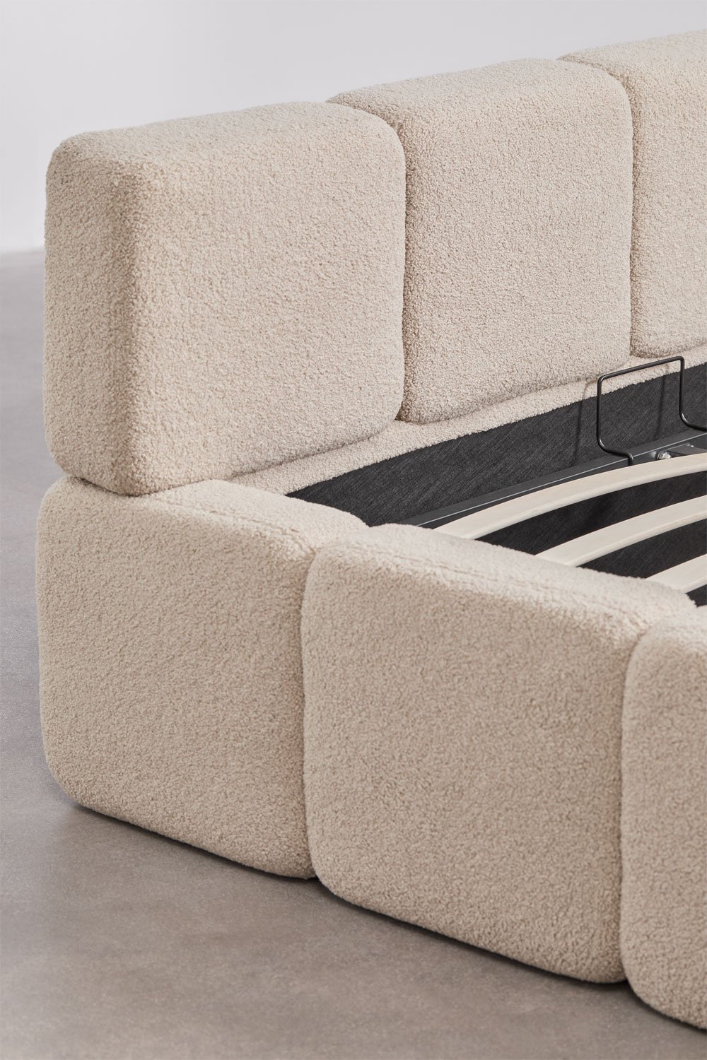 Letto con contenitore imbottito Jolcem, immagine della galleria 6