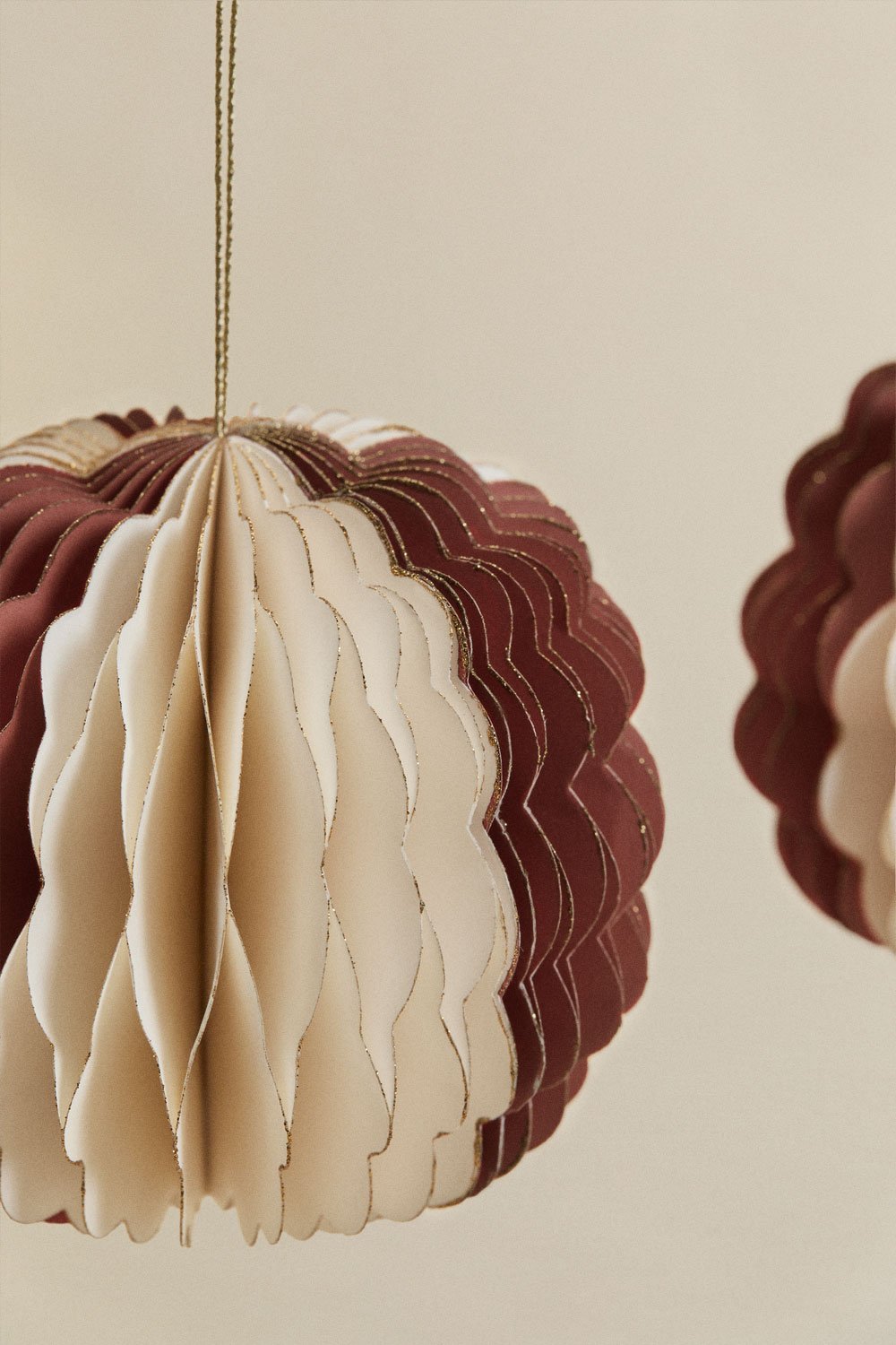 Confezione da 3 decorazioni natalizie in carta Briluma, immagine della galleria 4