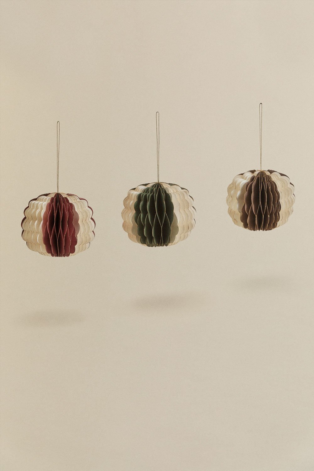 Confezione da 3 decorazioni natalizie in carta Briluma, immagine della galleria 6