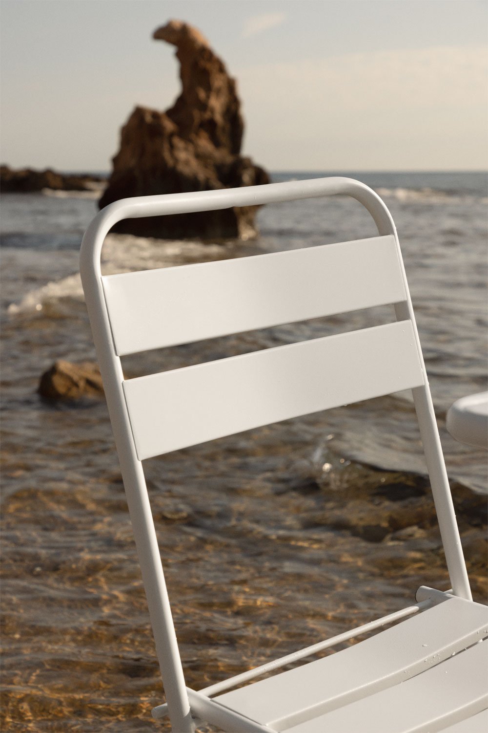 Sedia da giardino pieghevole in acciaio Janti, immagine della galleria 2