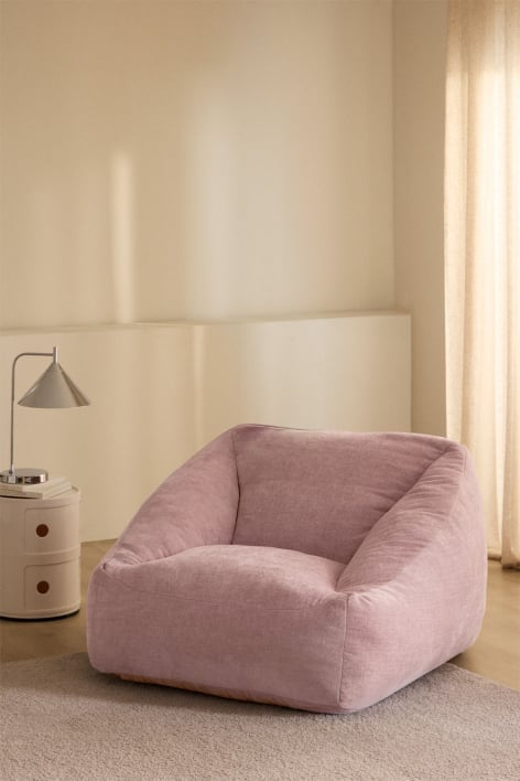 Poltrona pouf imbottita Thiago