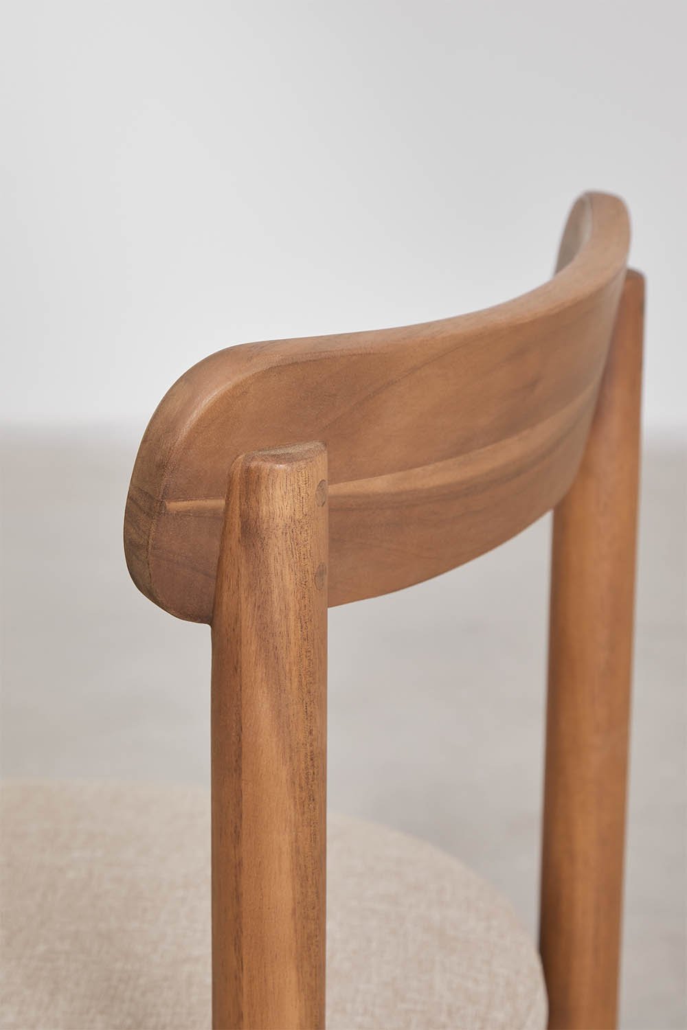 Sedia da pranzo in legno di acacia Nualis, immagine della galleria 4