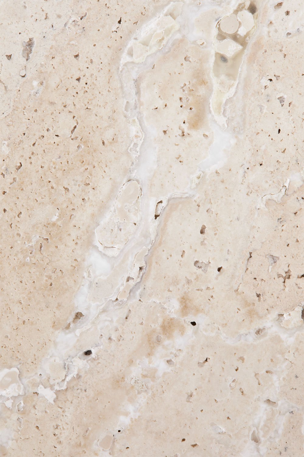 Tavolino laterale in travertino e acciaio inossidabile Fertrix, immagine della galleria 6