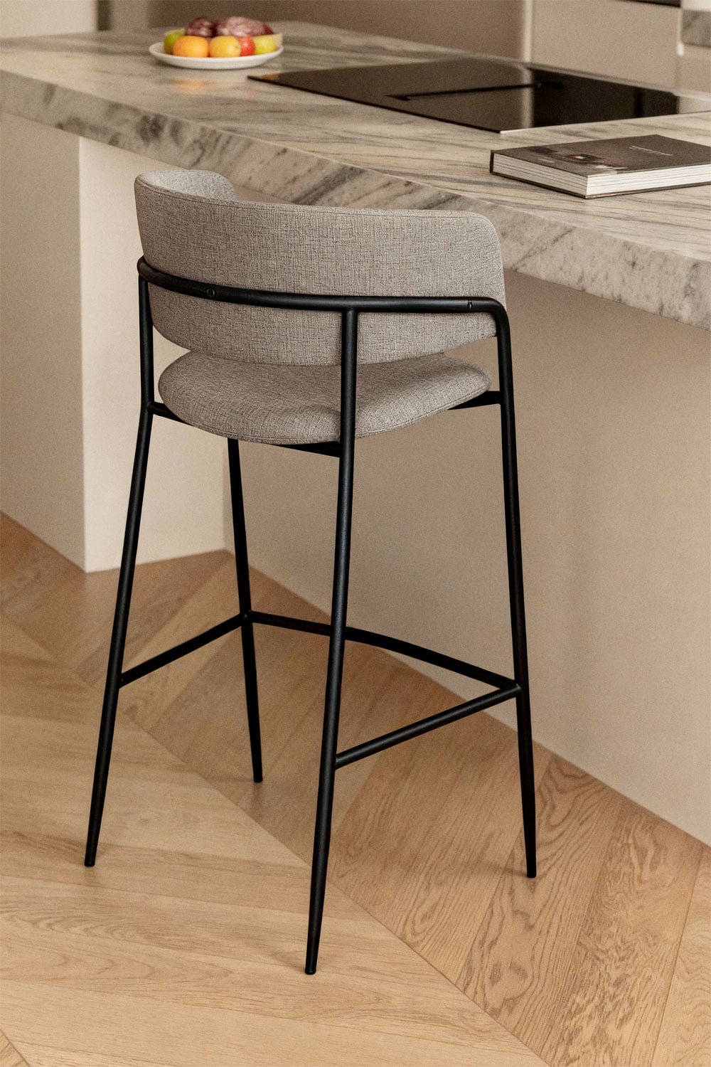 Set di 2 sgabelli alti imbottiti Nalon, immagine della galleria 1