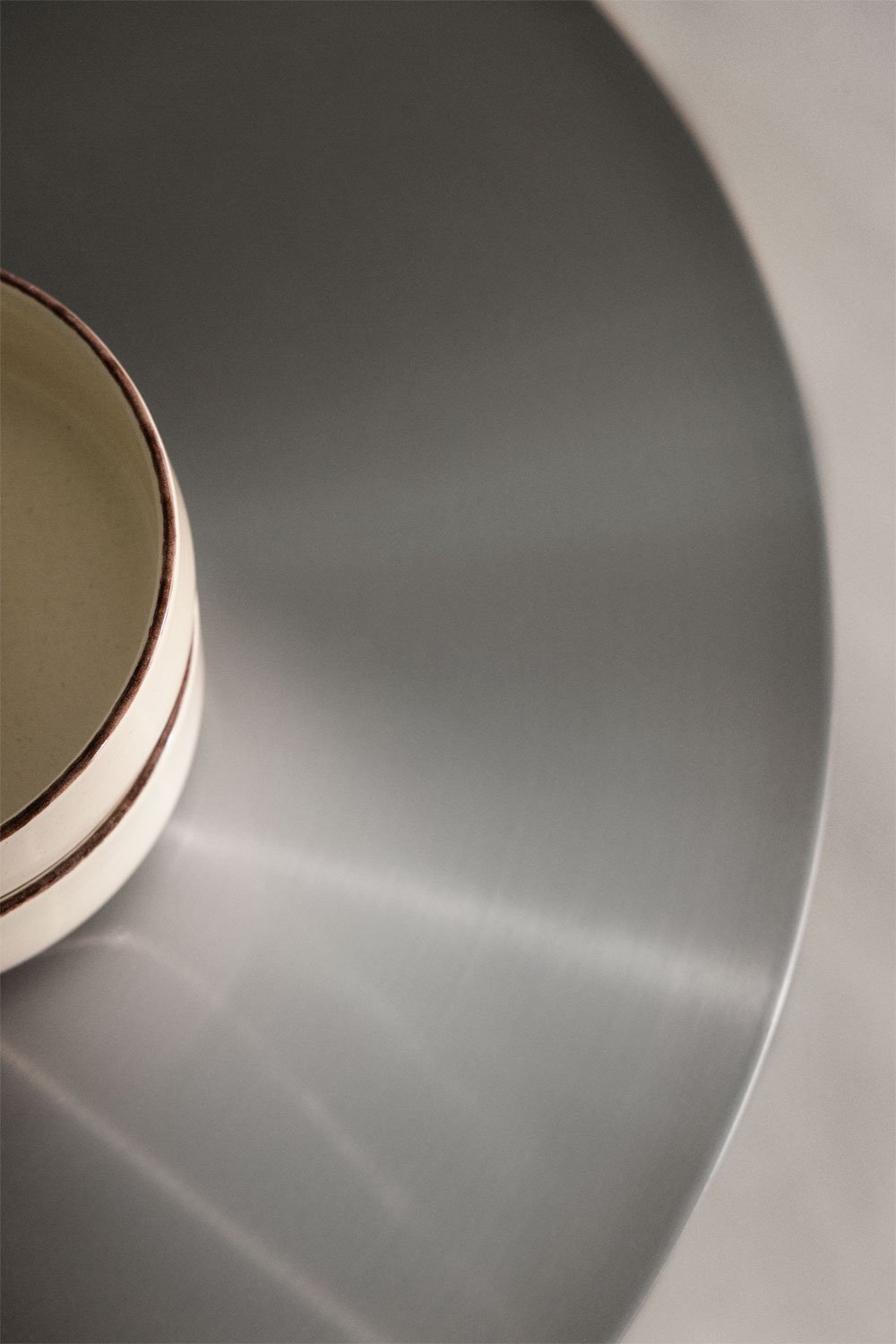 Round dining table in stainless steel Xiren, immagine della galleria 4