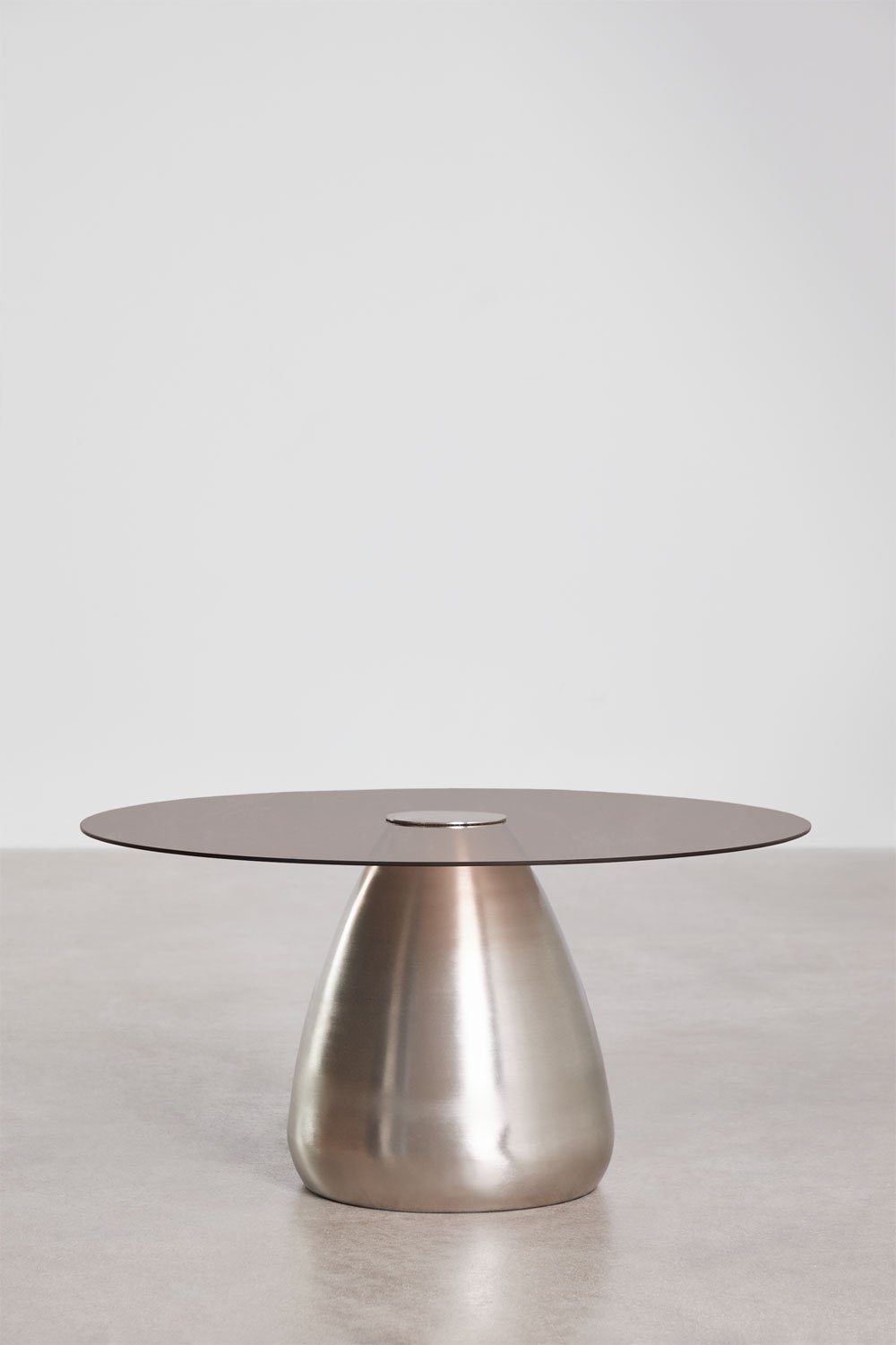 Set di 2 tavolini rotondi in vetro temperato Mariana, immagine della galleria 6