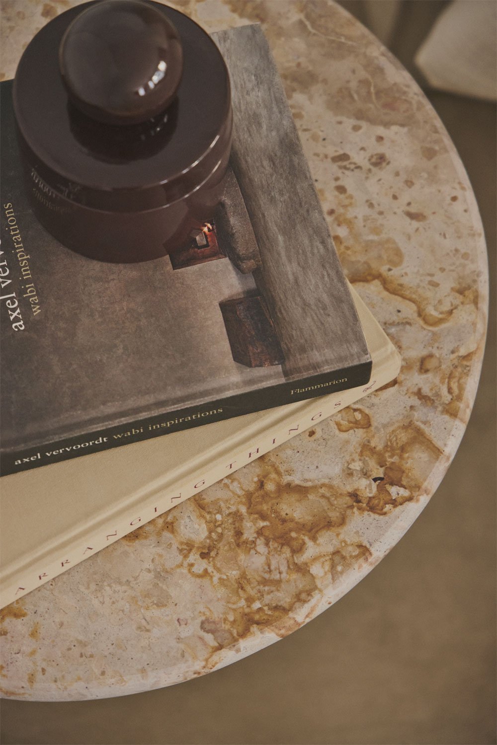 Set di 2 comodini rotondi Ø40 cm Alliser, immagine della galleria 2