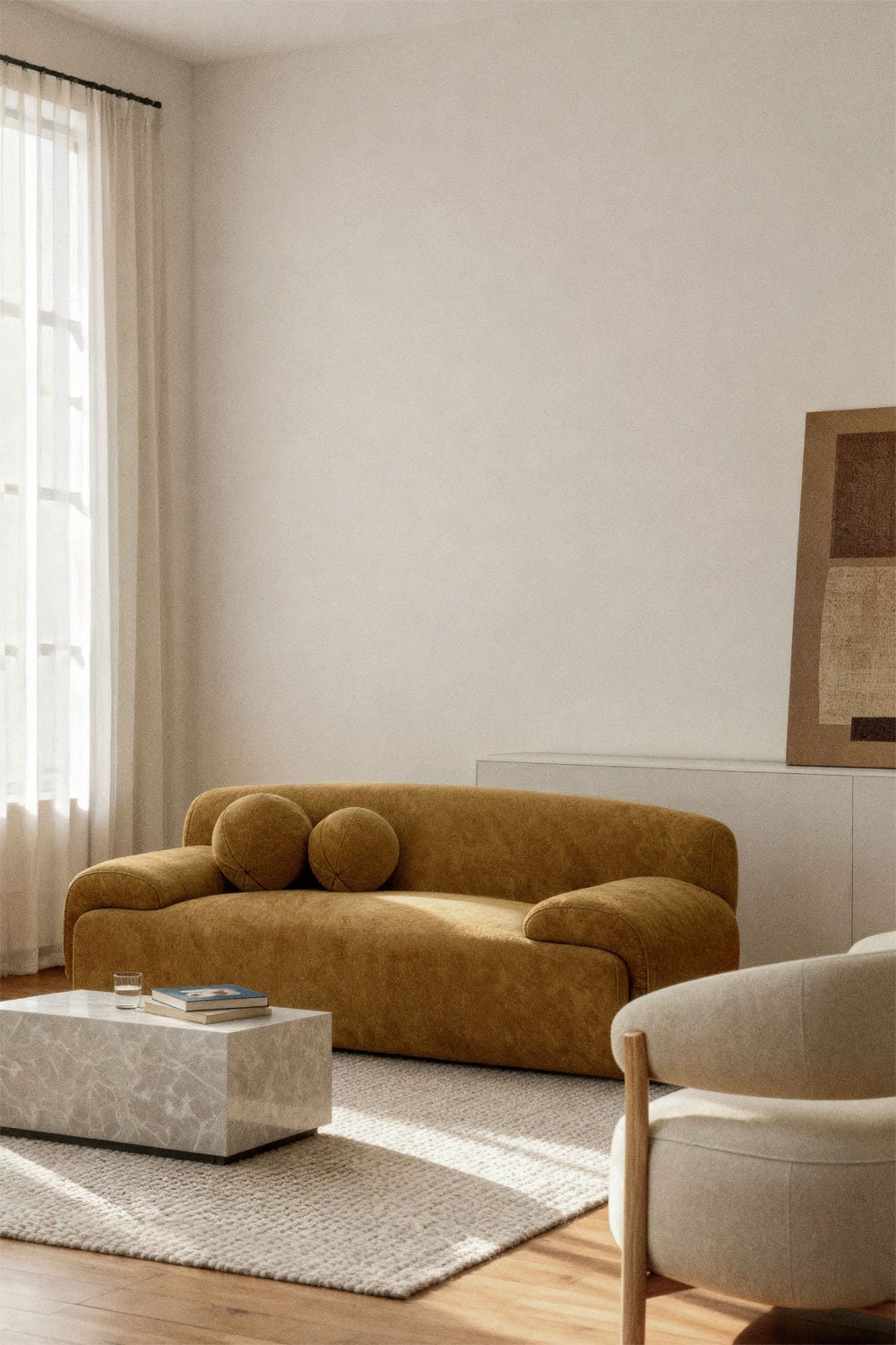 Divano 2 posti rivestito Shirina, immagine della galleria 1