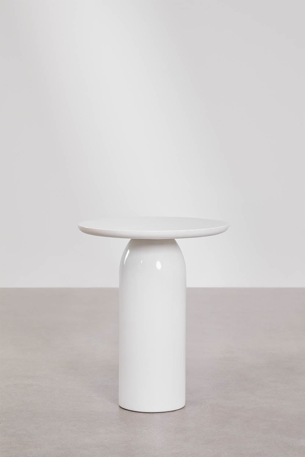 Set di 2 comodini rotondi Ø45 cm in cemento Layana, immagine della galleria 3