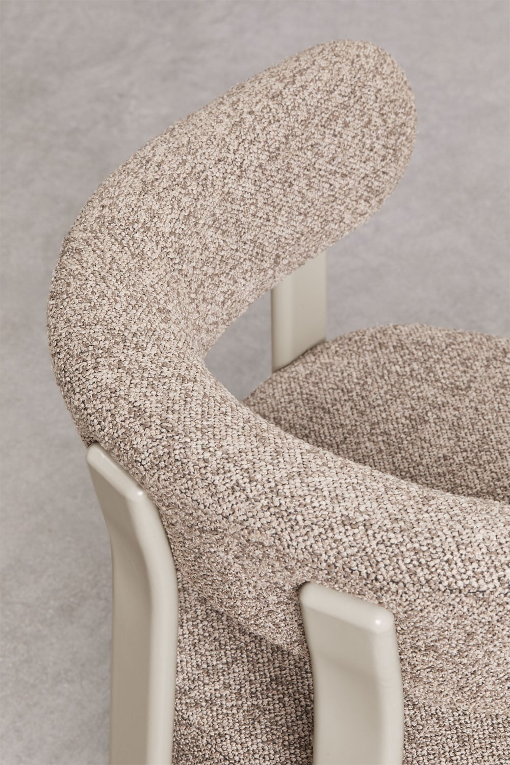 Set di 4 sedie da pranzo con braccioli imbottite e in ferro Jolie, immagine della galleria 7