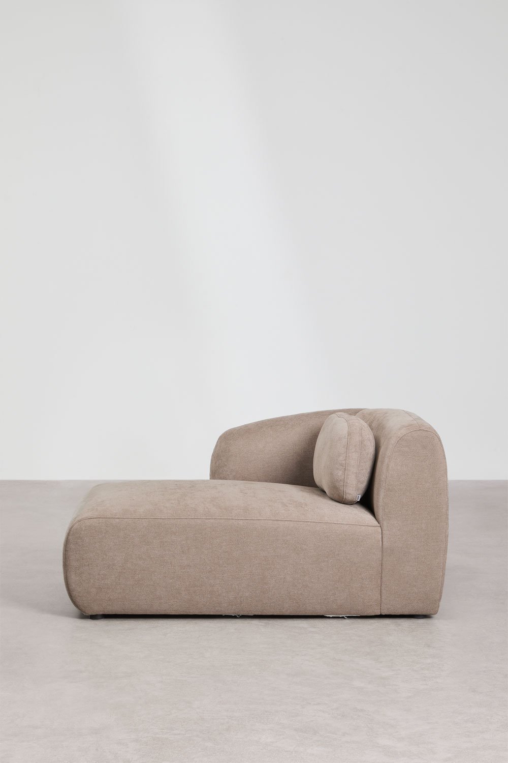 Modulo chaise longue sinistro per divano modulare in ciniglia Coquette, immagine della galleria 3