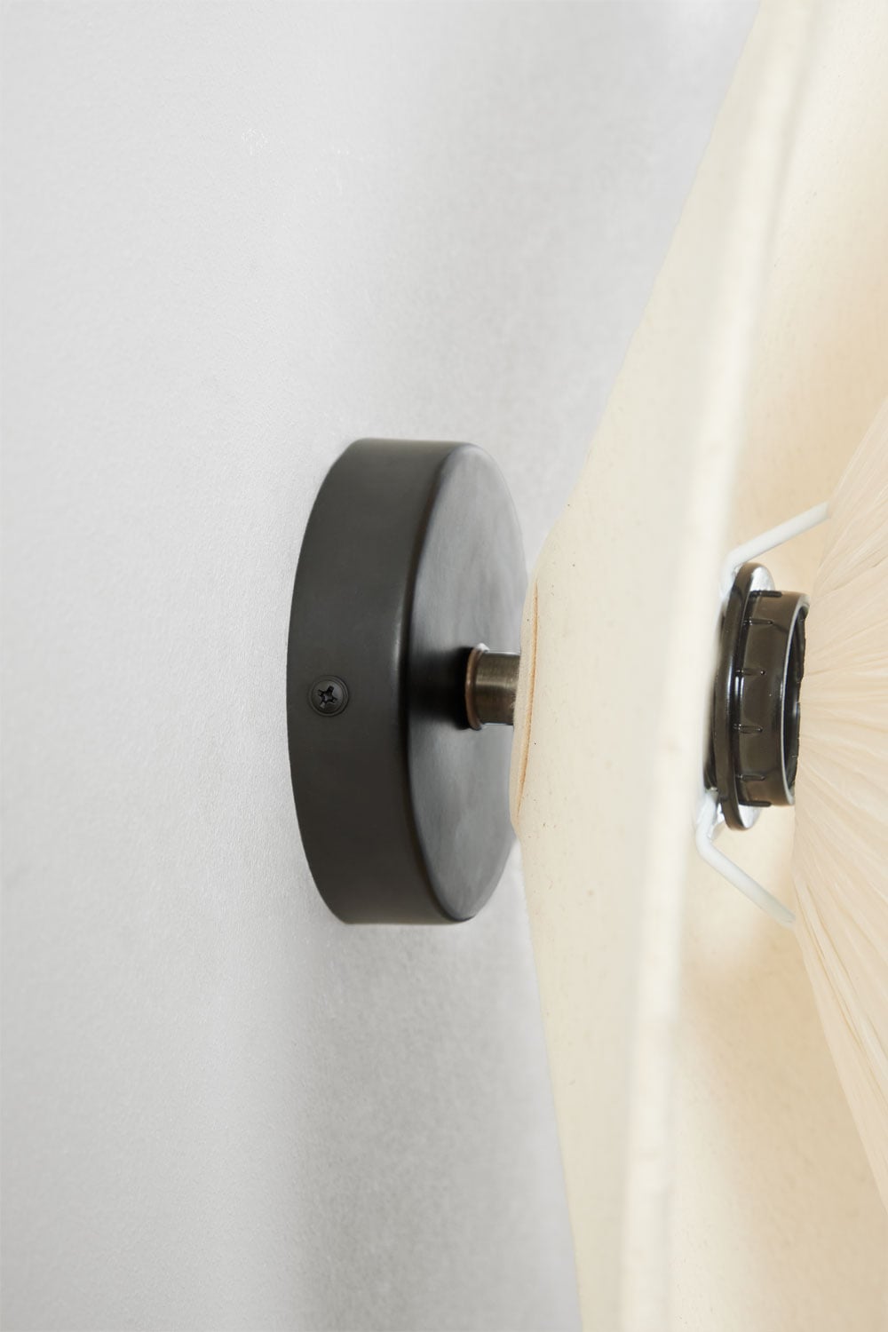 Aplique de pared Ø50 cm en rafia Aislin, immagine della galleria 6