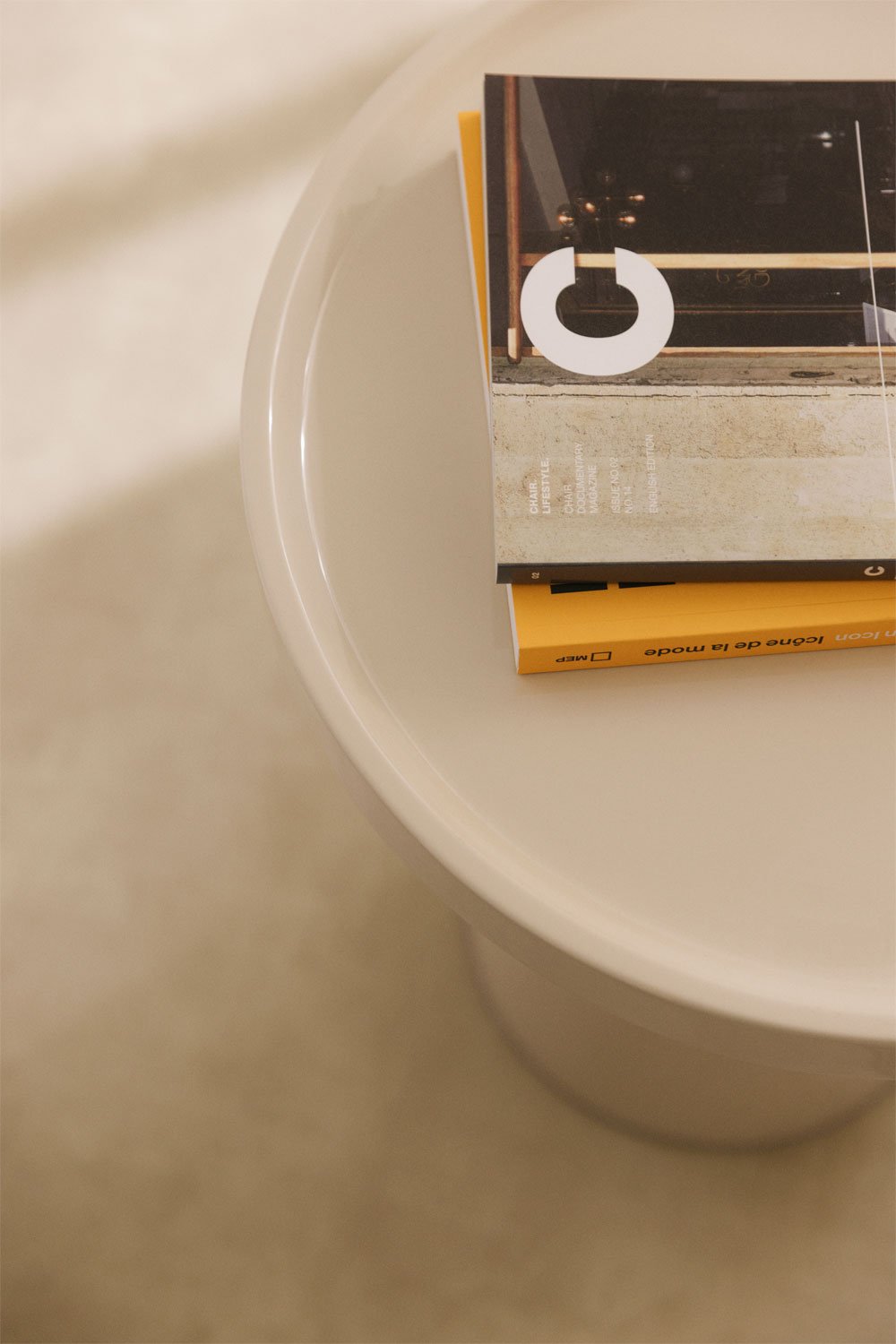 Tavolino rotondo Ø40 cm in MDF Cirela, immagine della galleria 2