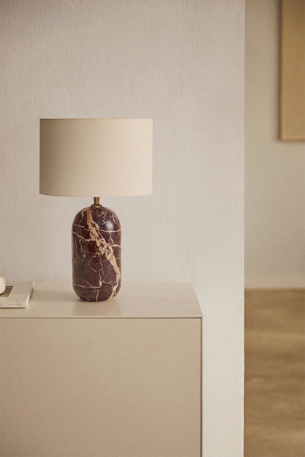 Base per lampada da tavolo in pietra naturale Yalvira, immagine della galleria 2