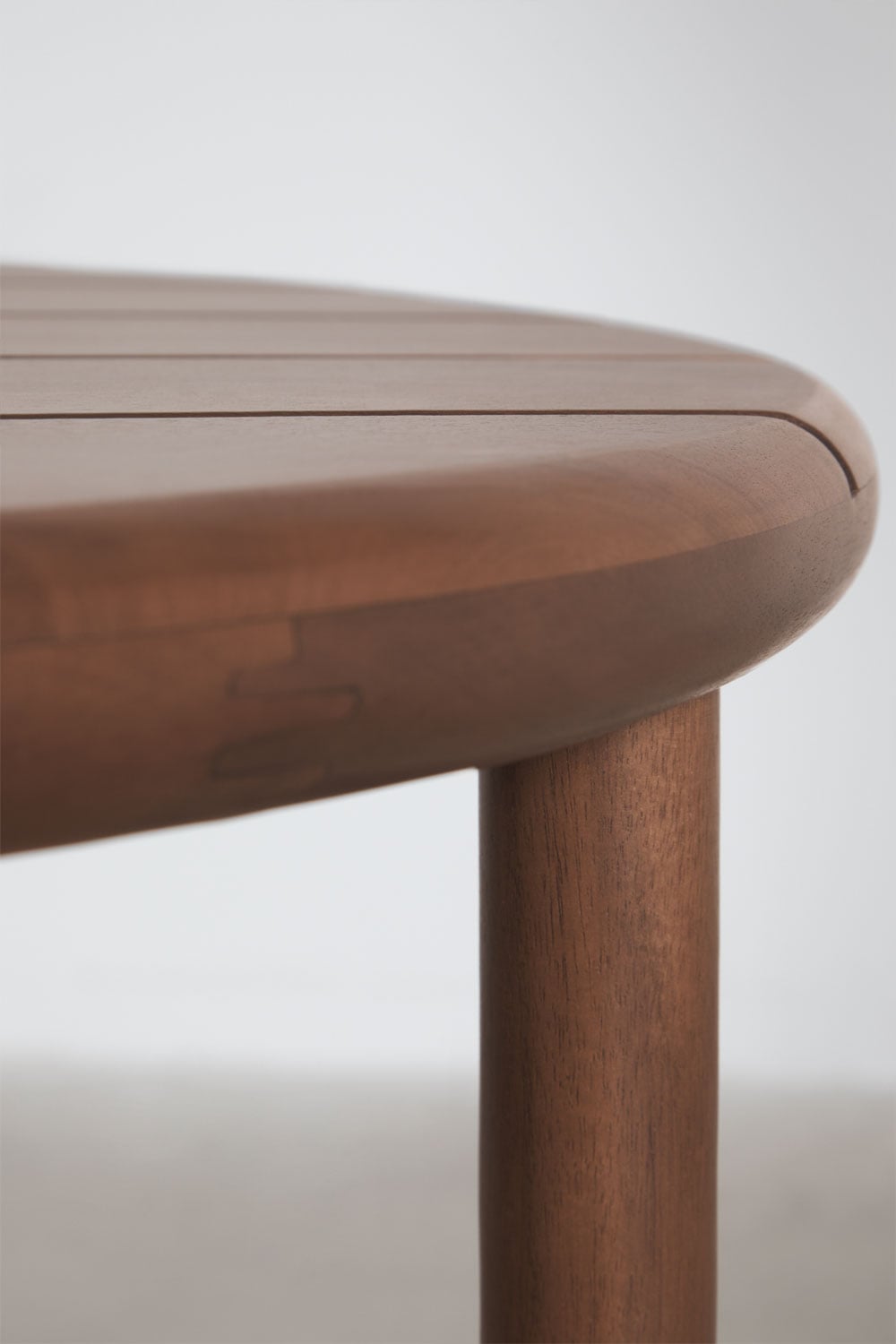 Tavolino da giardino rotondo in legno di acacia Olivia, immagine della galleria 3