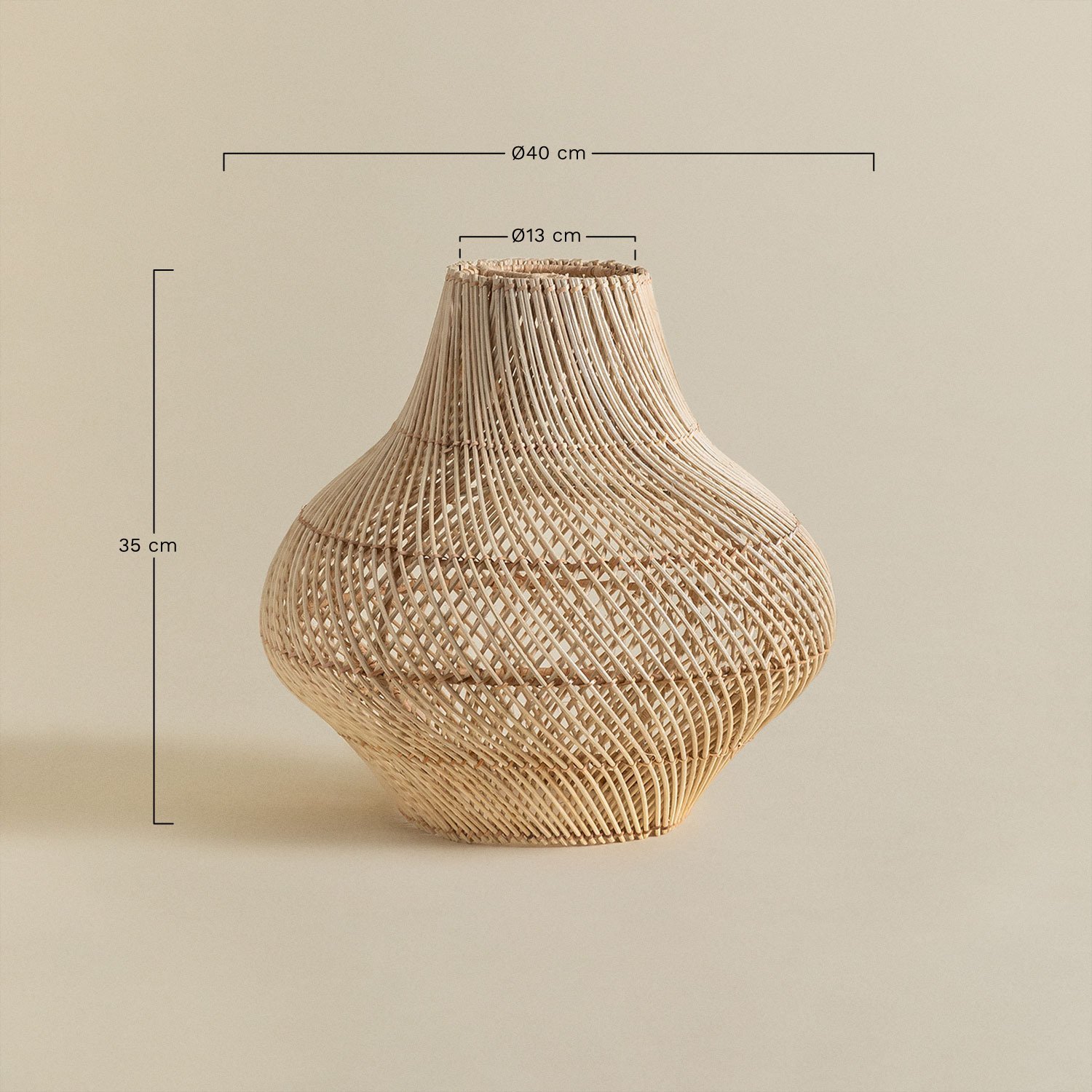 Paralume per lampada in rattan Magali, immagine della galleria 5