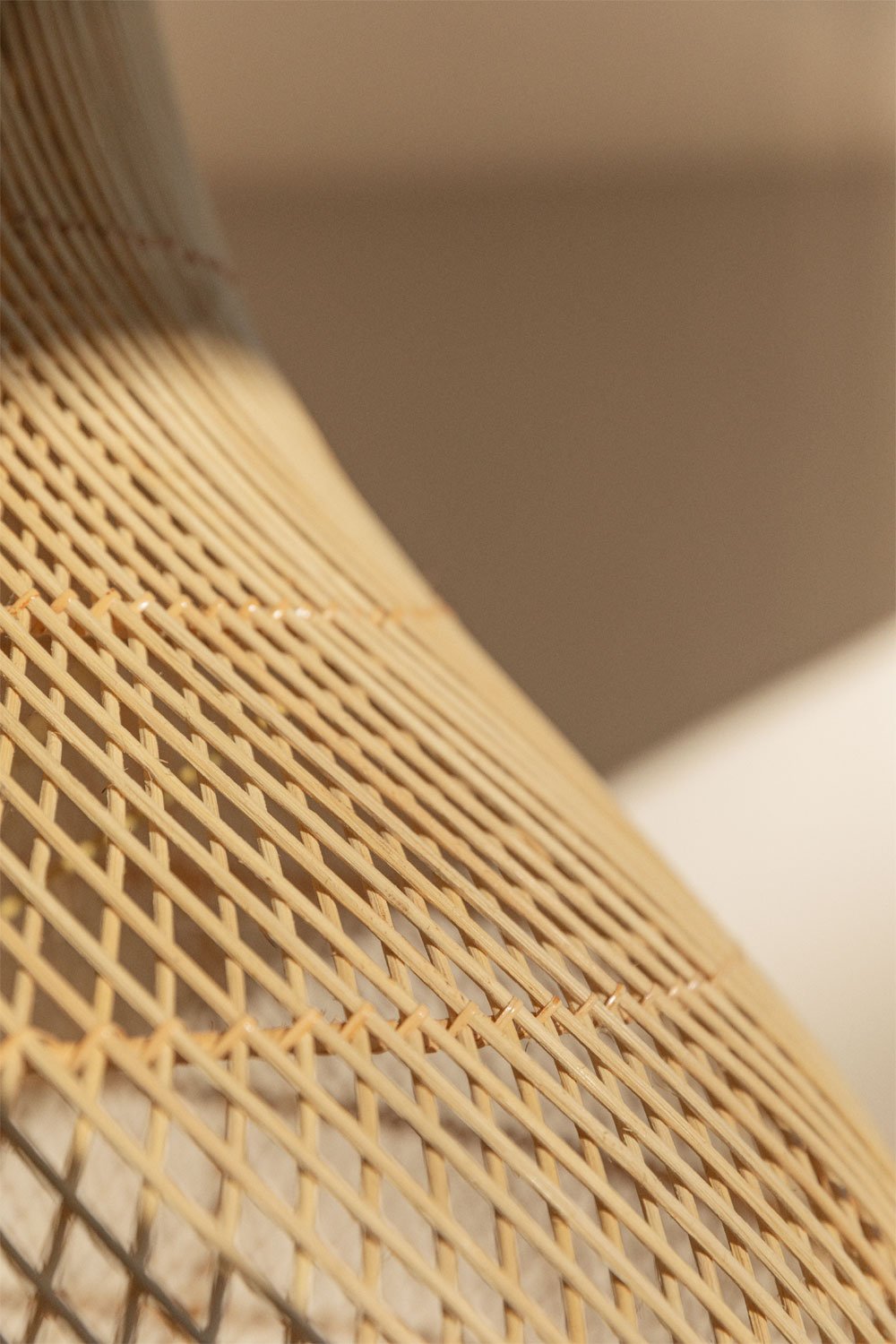 Lampada a sospensione da esterno in rattan Magali, immagine della galleria 2