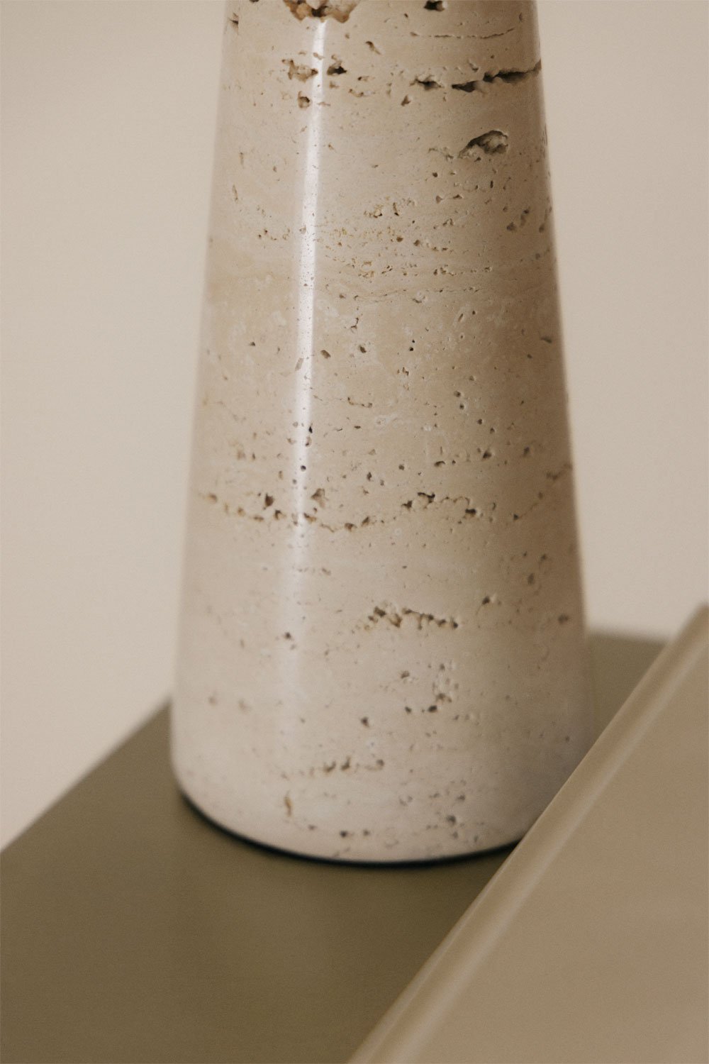Base per lampada da tavolo in travertino Davise, immagine della galleria 2