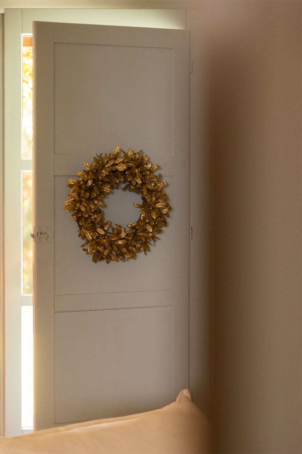 Corona decorativa di Natale Ø40 cm con glitter Luron, immagine della galleria 1