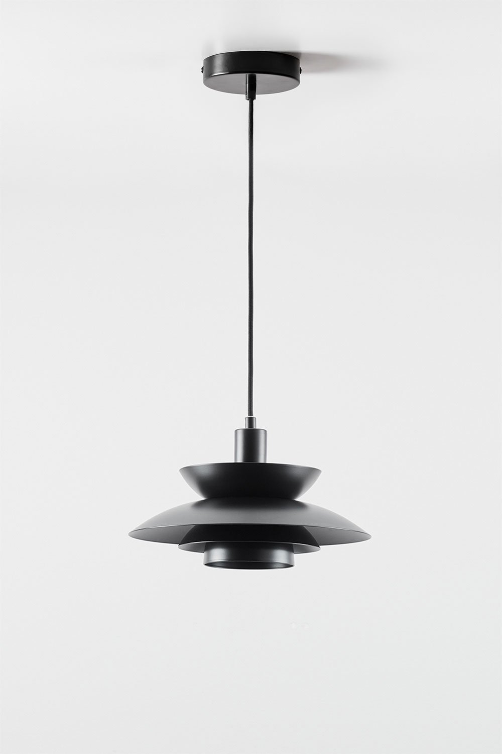 Lampada a sospensione da soffitto in ferro Alicia, immagine della galleria 2