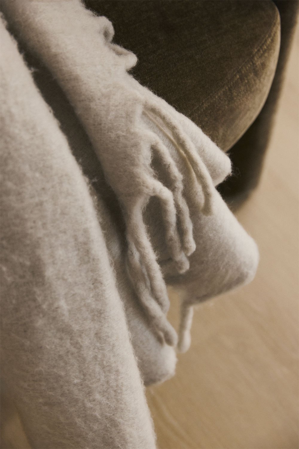 Coperta 150x130 cm con frange Dorota, immagine della galleria 2