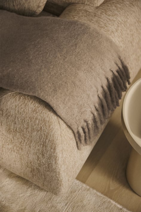 Coperta 150x130 cm con frange Dorota