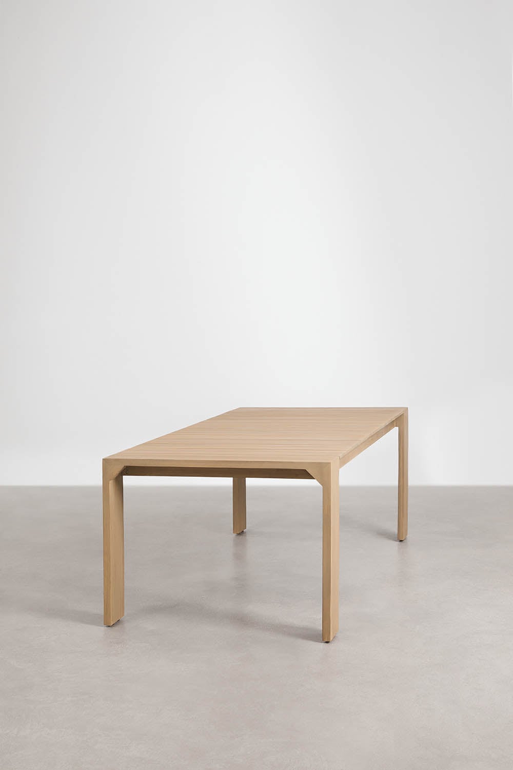 Tavolo da giardino rettangolare 220x100 cm in legno di acacia Mirelen, immagine della galleria 2