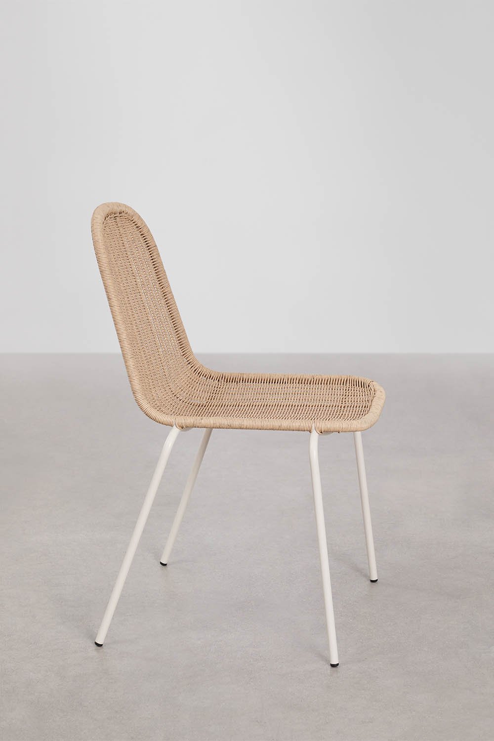 Set di 4 sedie da giardino impilabili in rattan sintetico Reiven, immagine della galleria 4