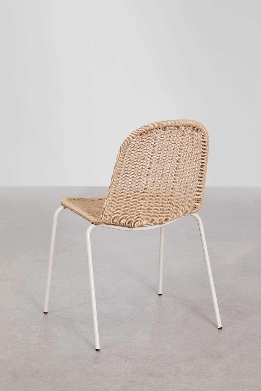 Set di 4 sedie da giardino impilabili in rattan sintetico Reiven, immagine della galleria 5