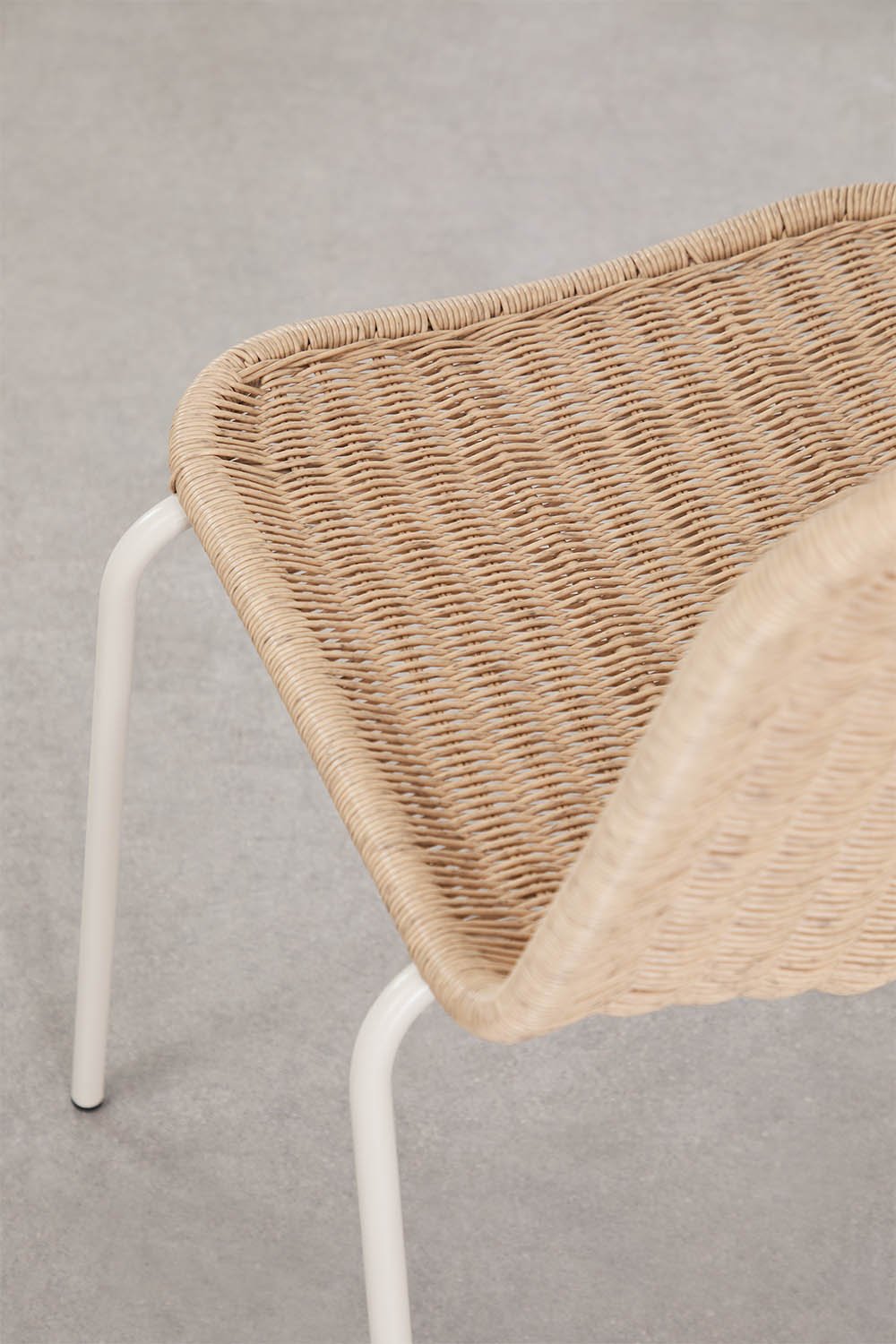Set di 4 sedie da giardino impilabili in rattan sintetico Reiven, immagine della galleria 6