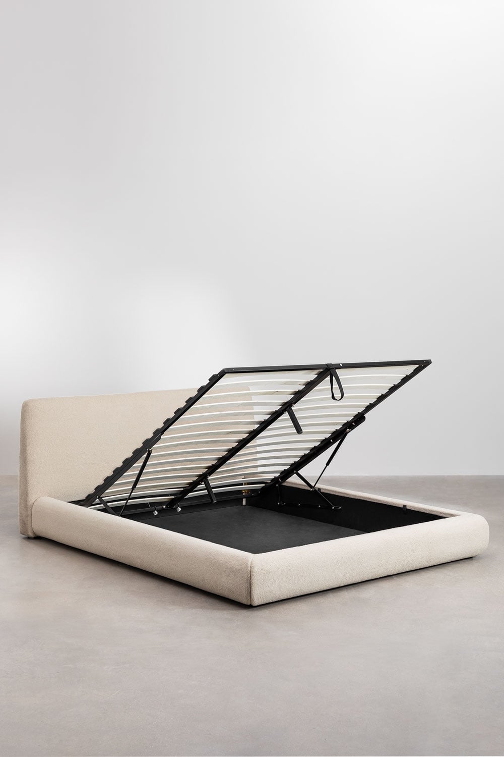 Letto con contenitore imbottito Norena, immagine della galleria 3