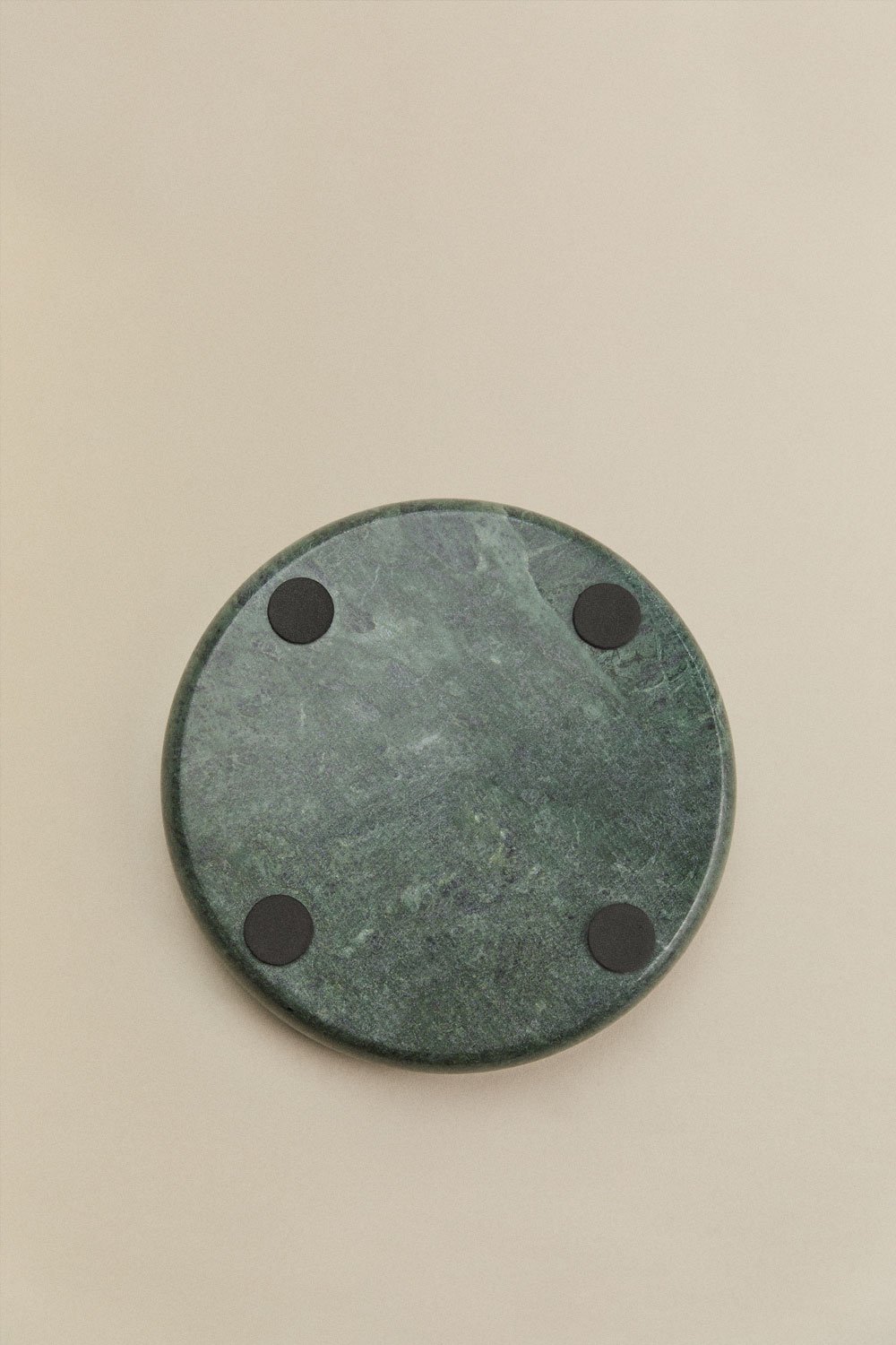 Vassoio decorativo rotondo Ø20 cm in marmo Velmar, immagine della galleria 6