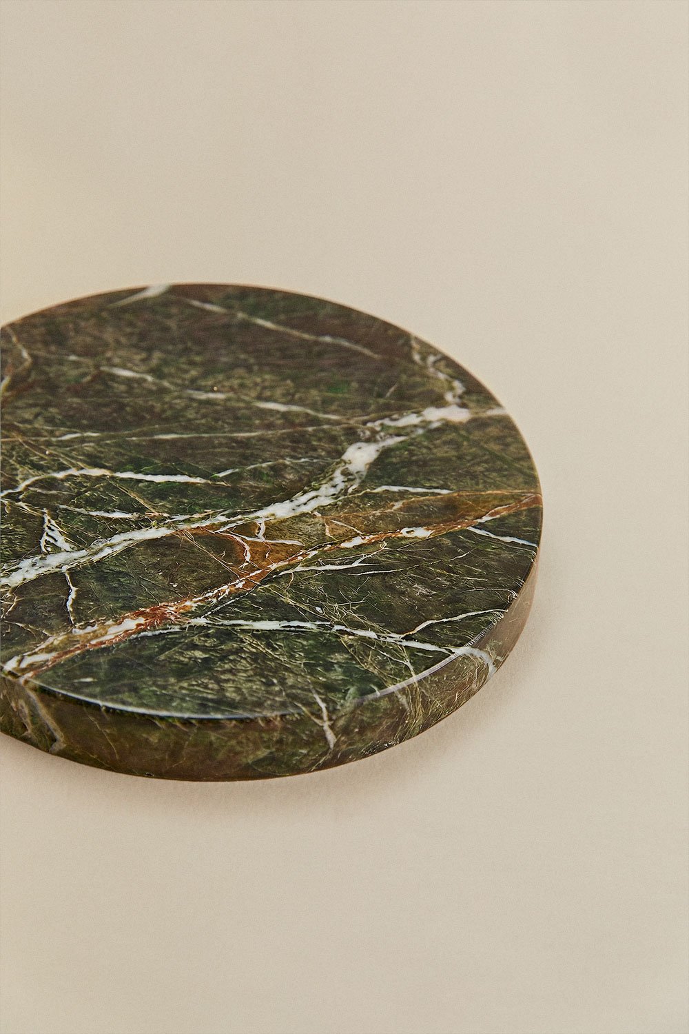 Set di 4 sottobicchieri rotondi Ø10 cm in marmo Valtris, immagine della galleria 5