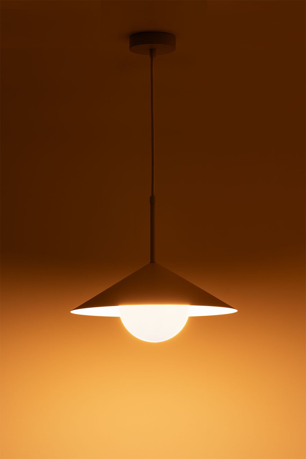 Lampada a sospensione da soffitto in ferro Bagioli, immagine della galleria 3