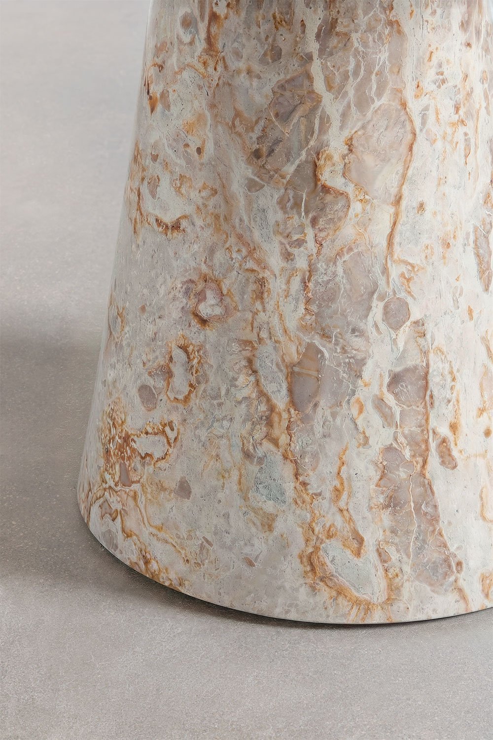 Tavolo da pranzo rotondo Ø120 cm in marmo Alodia, immagine della galleria 4