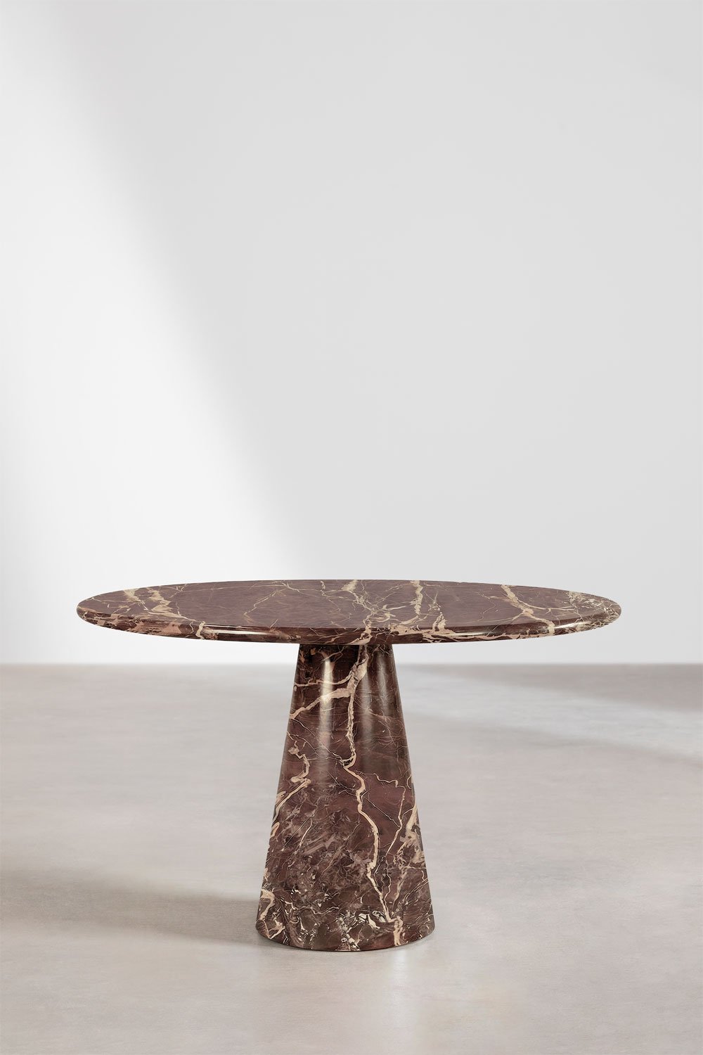 Tavolo da pranzo rotondo Ø120 cm in marmo Alodia, immagine della galleria 2