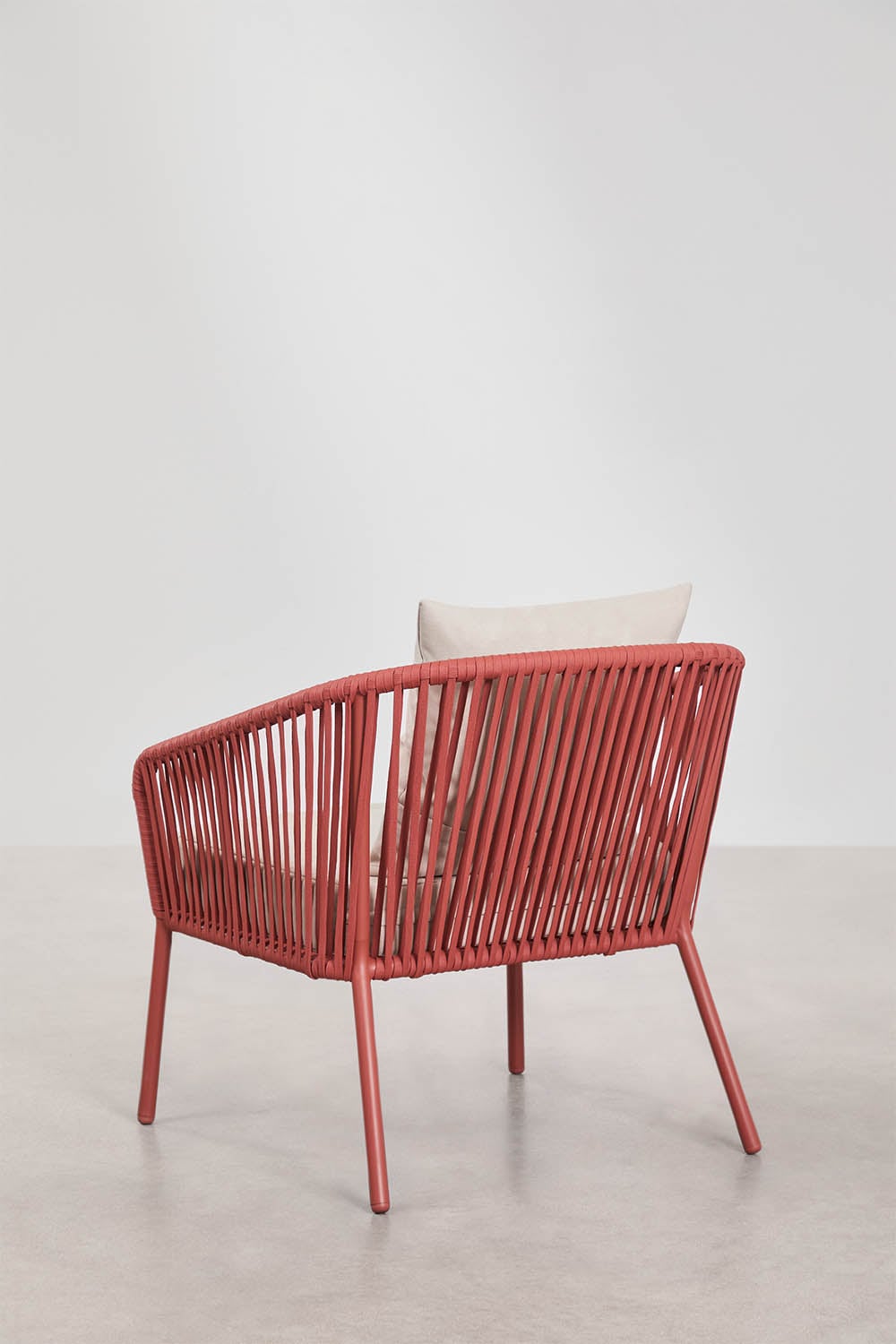 Set da giardino con divano 2 posti, 2 poltrone in corda intrecciata e tavolino Arhiza, immagine della galleria 9
